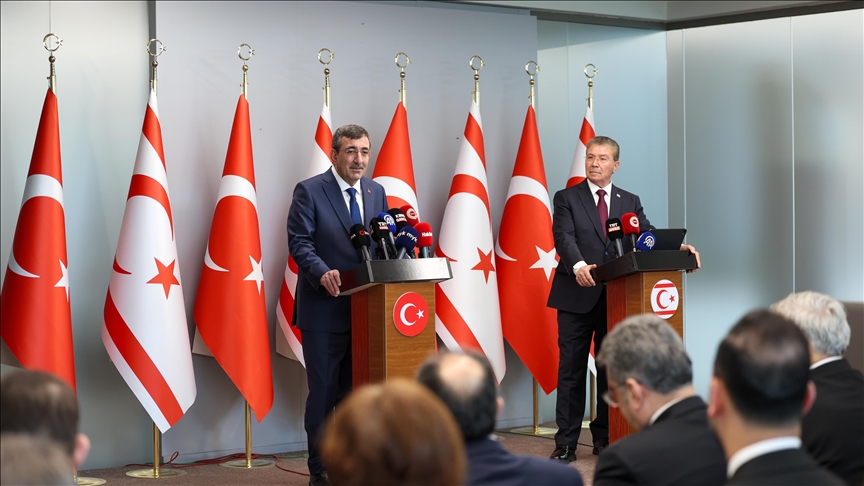 Cumhurbaşkanı Yardımcısı Yılmaz: Kıbrıs'ın operasyonlar için kullanılıyor olması bölge ülkeleri için risk