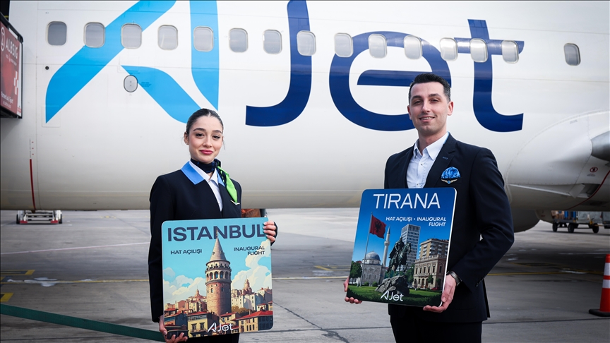 AJet'in Tiran seferleri başladı