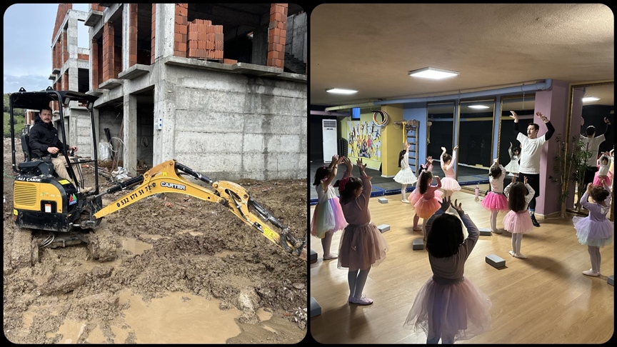 Gündüz hafriyatla, akşam sanatla ilgileniyor