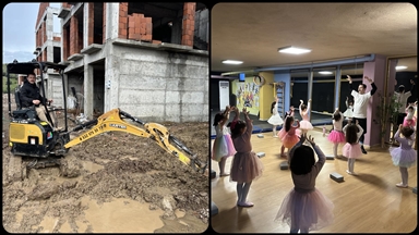 Gündüz hafriyatla, akşam sanatla ilgileniyor