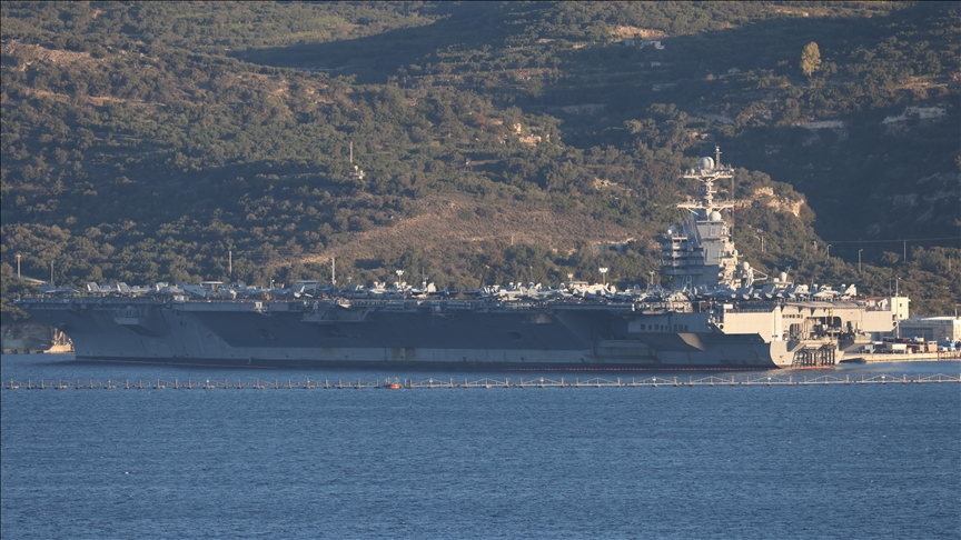 US aircraft carrier USS Gerald R. Ford reaches Red Sea after transiting Suez Canal