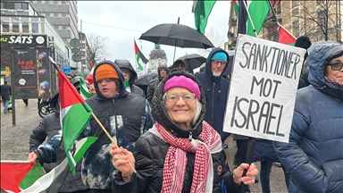 İsveç'te İsrail'in işgal altındaki Batı Şeria'yı ilhak etme kararı protesto edildi