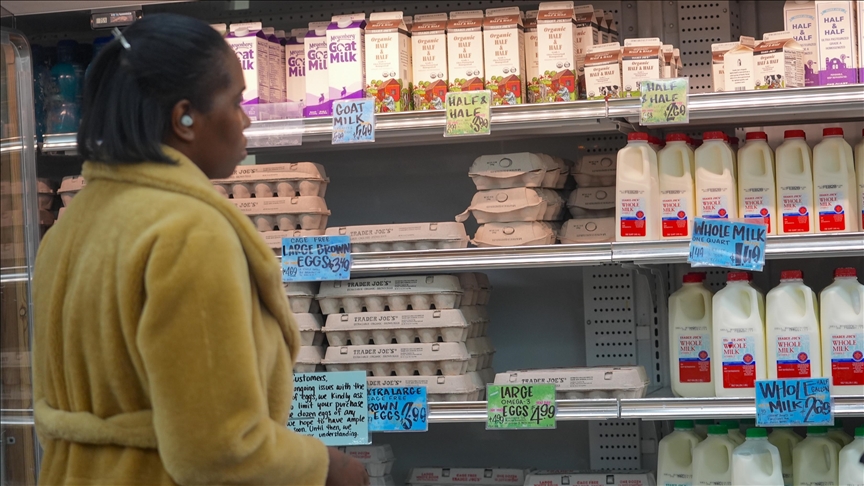 US consumers’ short-term inflation expectations fall in February