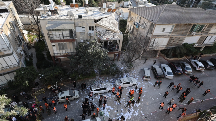 At least 1 person injured by missile debris in Israeli city of Rishon LeZion
