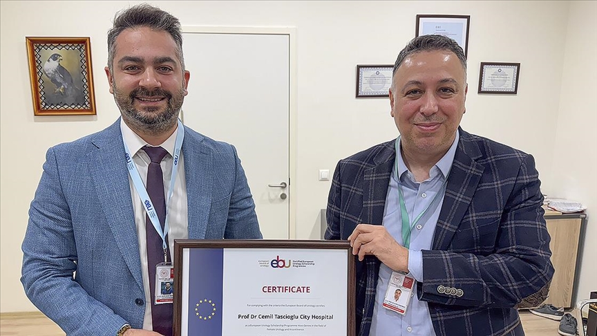Prof. Dr. Cemil Taşcıoğlu Şehir Hastanesi Üroloji Kliniği, Avrupa'nın 6 eğitici merkezinden biri seçildi