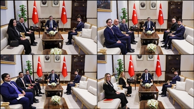 Cumhurbaşkanı Yardımcısı Yılmaz, 4 ülkenin büyükelçisini kabul etti