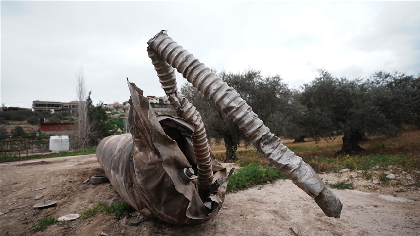 Parts of Iranian missile fall in rural area of Damascus after Israeli interception