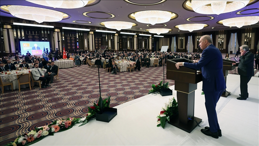 Turkish president marks anniversary of national anthem's adoption