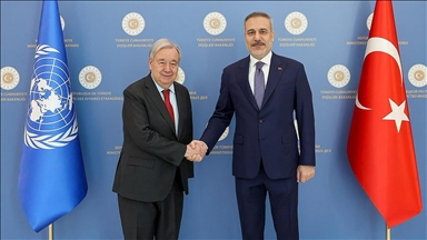 Dışişleri Bakanı Fidan, BM Genel Sekreteri Guterres ile Ankara'da görüştü