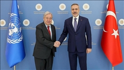 وەزیری دەرەوەی تورکیا لە ئەنقەرە لەگەڵ سکرتێگری گشتیی نەتەوە یەکگرتووەکان کۆبووەوە