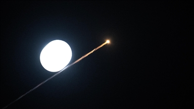 Dubai building hit by debris from interception