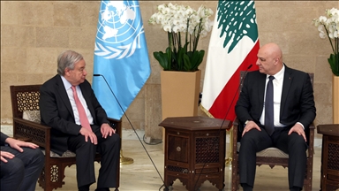 غوتيريش عقب لقائه رئيس لبنان: أطالب إسرائيل و"حزب الله" بوقف الحرب