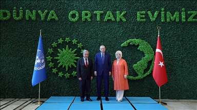 Emine Erdoğan'dan BM Genel Sekreteri Guterres'e verilen ödüle ilişkin videolu paylaşım