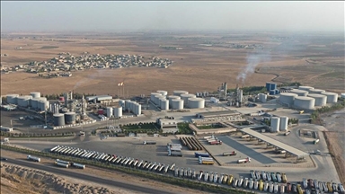 После атак беспилотников-камикадзе на нефтеперерабатывающем заводе в Эрбиле вспыхнул пожар