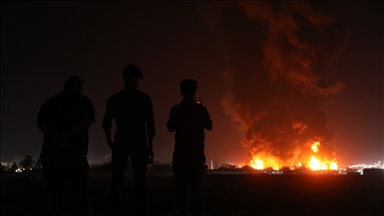 Kamikaze İHA saldırılarının ardından Erbil’deki petrol rafinerisinde yangın çıktı