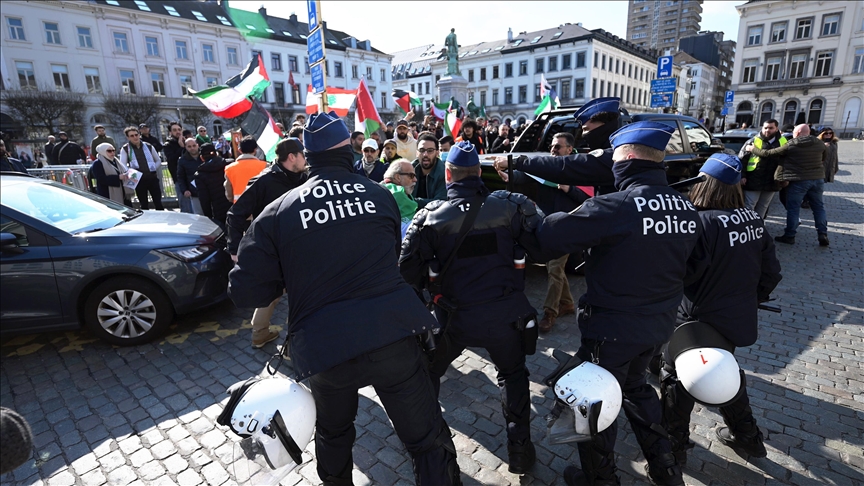 Clashes break out at International Quds Day protest in Brussels
