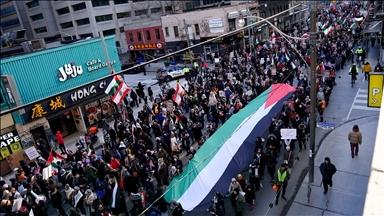 4.500 demonstrators show support for Palestine in downtown Toronto
