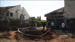 Fires erupt in central Israel after debris from Iranian missile attack fell in area