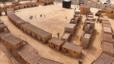 "Sancı: İslamiyet'in Doğuşu" filmi için kurulan Mekke platosu yoğun ilgi görüyor