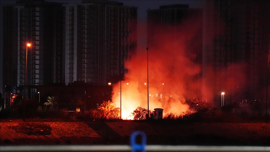 Fire erupts near US Embassy in Iraqi capital after drone attack