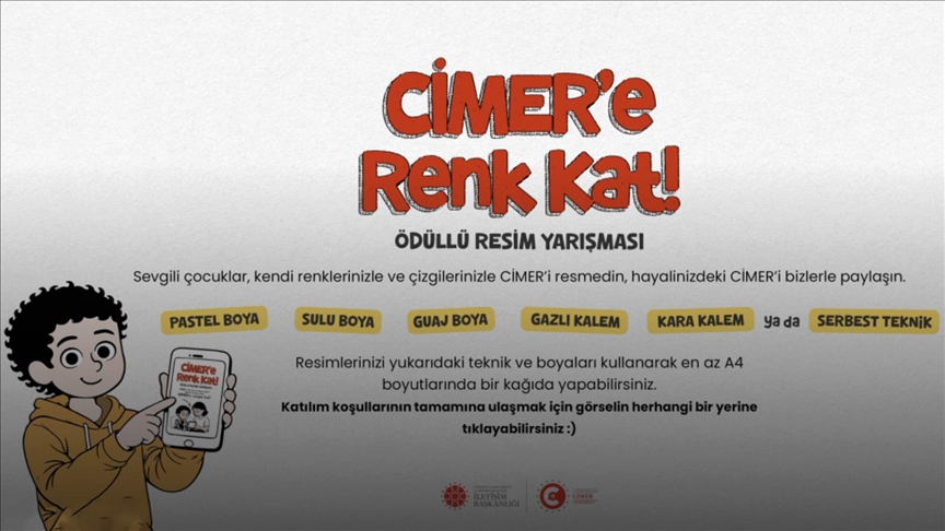 İletişim Başkanlığının "CİMER'e Renk Kat" resim yarışmasının başvuruları sürüyor