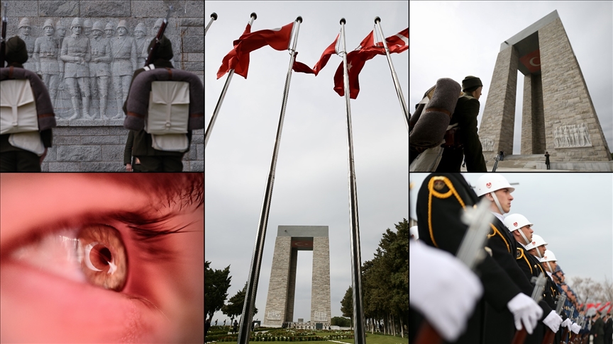 Çanakkale Deniz Zaferi'nin 111. yıl dönümü dolayısıyla törenler düzenlendi