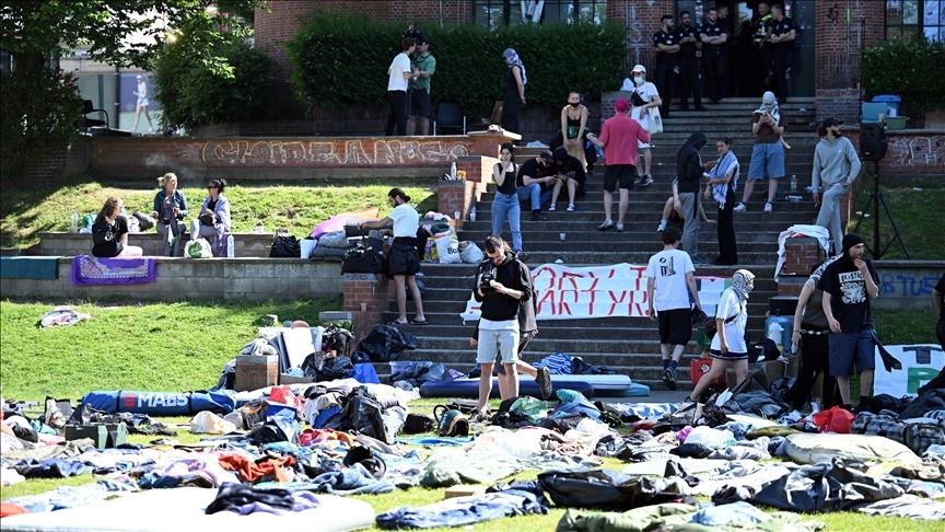 Bruksel  protestuesit pro palestinezë thirrje universitetit për ndërprerjen e bashkëpunimit me kompaninë izraelite