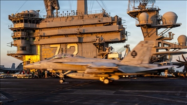US carrier strike group continues Iran operation in Red Sea, defense official tells Anadolu