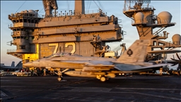 US carrier strike group continues Iran operation in Red Sea, defense official tells Anadolu
