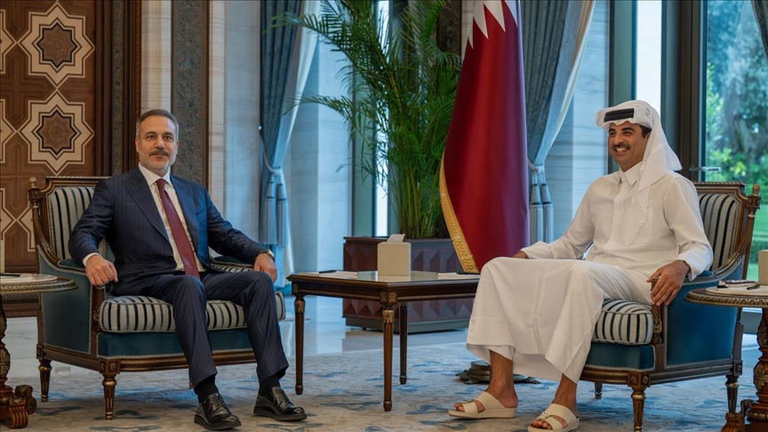 دیدار وزیر خارجه ترکیه و امیر قطر