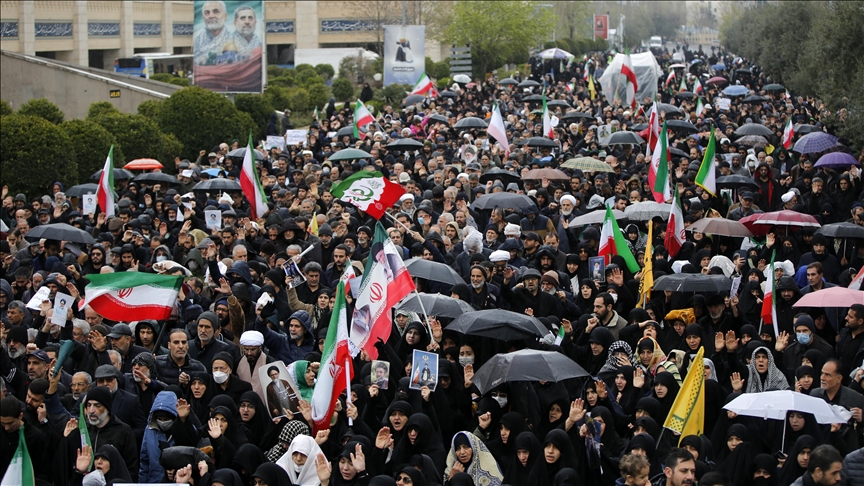 راهپیمایی هزاران نفر در تهران علیه آمریکا و اسرائیل 