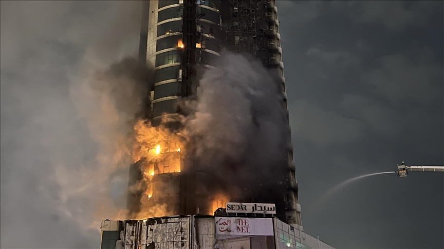 Bahrain says warehouse caught fire after shrapnel fell during Iranian attack