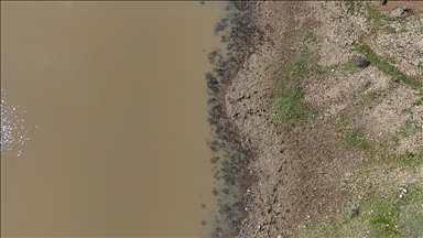 Kırklareli'nde Taşlık Göleti'nin doluluk oranı yağışlarla arttı