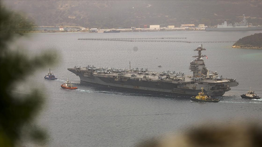 US aircraft carrier USS Gerald R. Ford arrives in Greece for repairs after Red Sea deployment