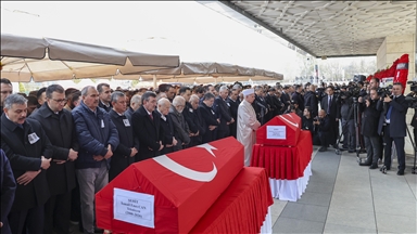 Katar'da helikopterin düşmesi sonucu şehit olan ASELSAN teknisyenleri son yolculuklarına uğurlandı