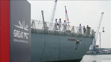 UK warship arrives near island of Cyprus to join defense operations