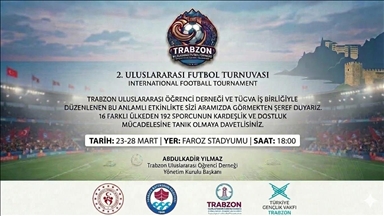 Trabzon'da uluslararası öğrencilerin katılımıyla futbol turnuvası düzenlenecek