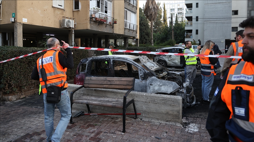 Smoke rises over Tel Aviv after Iranian missile strikes on Israel