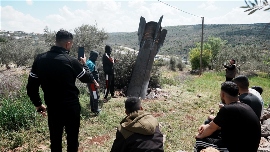 سقوط شظايا صاروخية شمالي الضفة الغربية دون إصابات