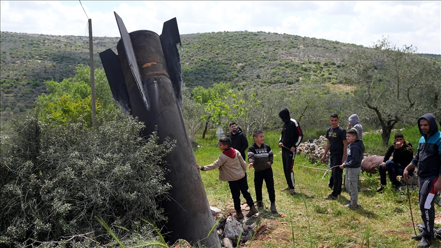 کەوتنەخوارەوەی چەندین پارچەی  مووشەک لە باکووری کەناری ڕۆژئاوا