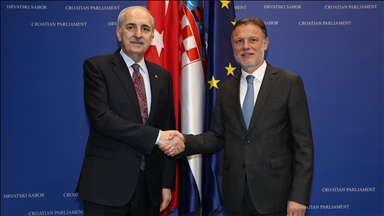 TBMM Başkanı Kurtulmuş, Hırvatistan Meclis Başkanı Jandrokovic ile bir araya geldi