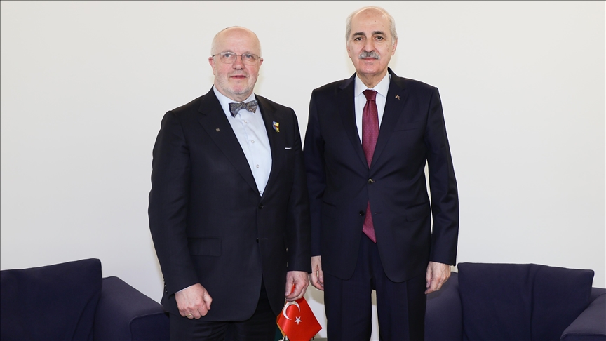 TBMM Başkanı Kurtulmuş, Litvanya Meclis Başkanı Olekas ile Zagreb'de görüştü