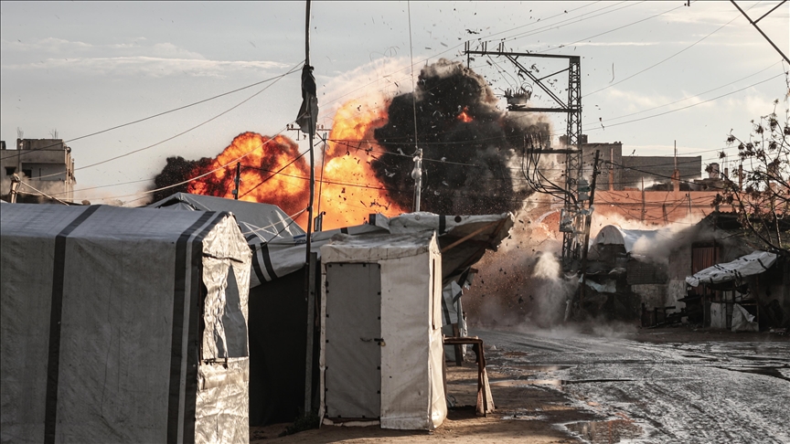 Israeli strike kills 1 Palestinian, injures 8 others in central Gaza strike