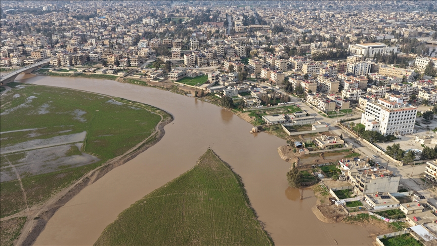 Suriye'nin Haseke vilayetinde meydana gelen sel nedeniyle yüzlerce evi su bastı