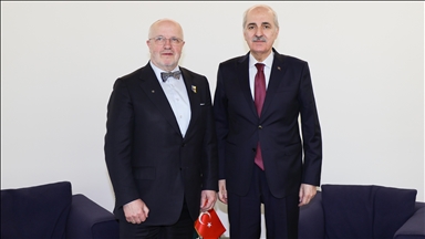 TBMM Başkanı Kurtulmuş, Litvanya Meclis Başkanı Olekas ile Zagreb'de görüştü