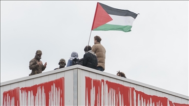  Протест пред седиштето на „Рајнметал“ во Берлин поради извозот на оружје