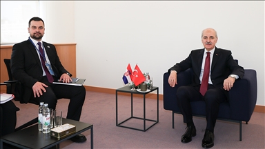 TBMM Başkanı Kurtulmuş, Boşnak Ulusal Azınlık Konseyi Başkanı Hodzic'i kabul etti