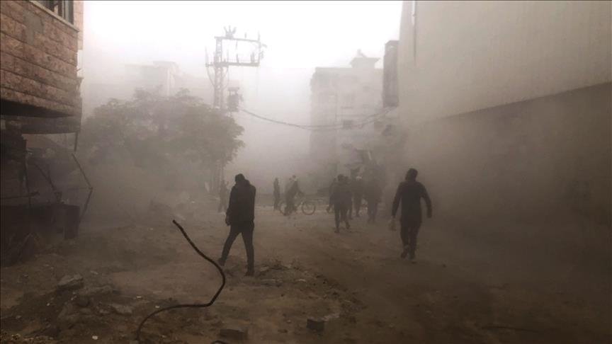 Rocket shrapnel causes damage in property damage in Ramallah