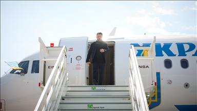 Ukrainian president arrives in Saudi Arabia