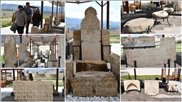 Tarihi Hasankeyf'te gün yüzüne çıkarılan 147 eser sergileniyor